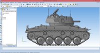Танк 3D модель M24 «Чаффи»