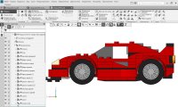 Модель автомобиля Ferrari F40