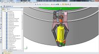 3D-модель компрессора авиационного двигателя