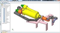 3D-модель компрессора авиационного двигателя
