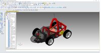 3D модель радиоуправляемой машинки на основе гоночного болида класса  «Формула Студент»