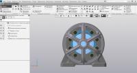 Прототип циклоидального редуктора, адаптированный для 3D печати