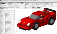 Модель автомобиля Ferrari F40