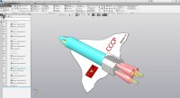 Разработка трехмерной модели пилотируемого космического корабля 