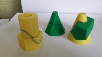 3D модели геометрических тел с сечением и пересечением