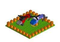 Лего конструктор (вертолетная площадка)