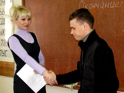 Татьяна  Сорокина (АСКОН-Саратов) и Алексей Глебов  (Балаковский политехнический техникум)