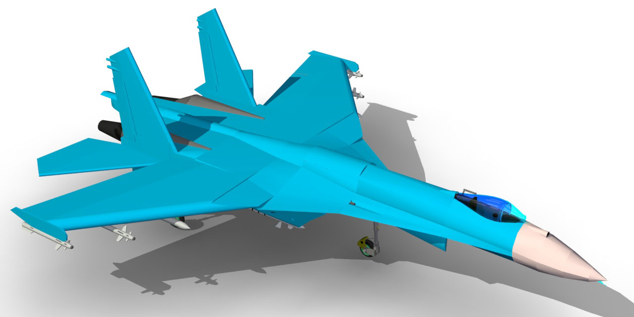 Модель истребителя Су-27 разработана в КОМПАС-3D V13 Радмир Рахматуллин, 1 ...
