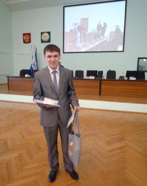 Победитель олимпиады по КОМПАС-График Тимербаев Газизьян