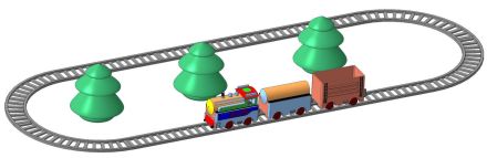 Модель детской железной дороги